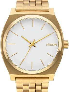 Nixon Time Teller Gold / White Unisex Watch